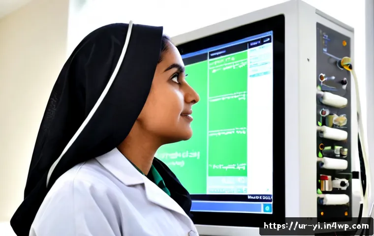 Home 17 뇌파 조절의 최신 연구 동향 - Photorealistic neuroscience research laboratory in Pakistan, a Pakistani female scientist in a modes...